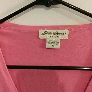 Pink button-up cardigans